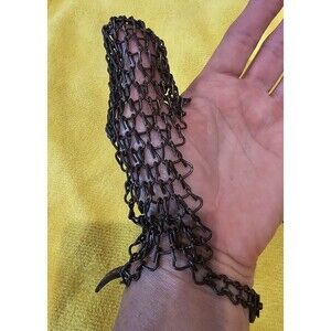 Antique Vintage 2 Steel Mesh Corn Shuckers Safety Thumb Guard Reconditioned